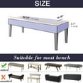 thumbnail image 2 of Stretch Dining Bench Cover,Bench Slipcover Anti-Dust Removable Washable, 2 of 5