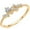 Gold, variant on UIONEN Pink CZ Rings for Women Sterling Sivler S925 Band Rose Gold Color Size 6
