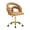 Brown,Gold, variant on SAYGOGO Velvet Desk Chair with Ergonomic Bubble Back Support for Home Office, Bedroom, Makeup Room, Beige