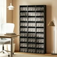 thumbnail image 2 of HOMCOM Media Storage Cabinet, 9-Tier DVD Shelf with 21 Adjustable Shelves, 2 of 10