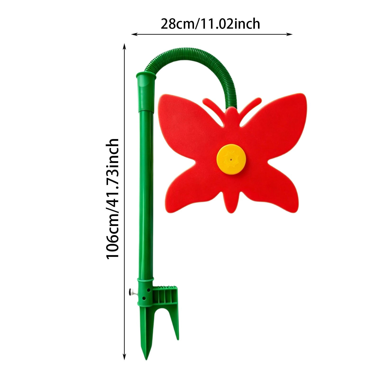 Butterfly Oscillating Garden Sprinkler – Fun Rotating Water Sprayer For Lawn Irrigation & Outdoor Play(White-106X28Cm)