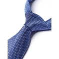 thumbnail image 6 of Yongchuantie Men's 3.15" Necktie Navy Blue H-Pattern Pattern Tie 8CM Wide Version Tie+Gift Box, 6 of 6