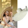 thumbnail image 2 of Sombrero de playa de mujer, sombrero de ala ancha de verano, gorra enrollable, sombrero de paja de Playa Sol protección UV - Blanco Sunnimix sombrero de playa para el sol, 2 of 7