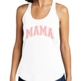 thumbnail image 2 of Pink Arched Mama Tank Top Fitted Racerback Women's 2X-Large Heather Grey, 2 of 5