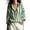 Green, variant on Rexolia Women's Striped Button Down Shirt Regular Fit Long Sleeve Business Casual Black L