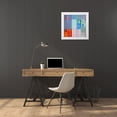 thumbnail image 3 of Khorasani, Hooshang 12x12 White Modern Wood Framed Museum Art Print Titled - Color Storm at the Beach II, 3 of 4