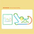 thumbnail image 4 of Board Puzzle Toy, Learning Coloful Puzzle Board Sticks Toy Glossy Edges Basswood Interaction  For Children For Home, 4 of 8