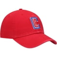 thumbnail image 3 of Men's '47  Red LA Clippers Core Logo Clean Up Adjustable Hat, 3 of 4