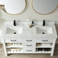 thumbnail image 6 of Miseno Mv798060 Valencia 60" Free Standing Double Basin Vanity Set - White, 6 of 7