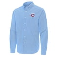 thumbnail image 2 of Men's Antigua Light Blue Minnesota Twins Porter Woven Long Sleeve Button-Down Shirt, 2 of 3
