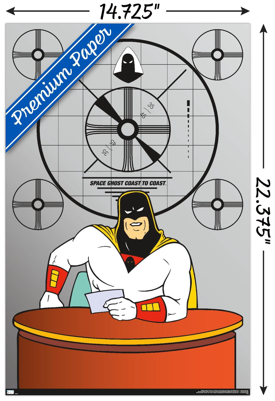 Space Ghost Coast to Coast - Desk Wall Poster, 14.725" x 22.375"