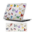 thumbnail image 1 of Case for MacBook Pro 15 inch with Keyboard Cover, MacBook Pro 15 inch Case A1707 A1990, GMYLE Floral Snap on Hard Shell Case Cover Keyboard Skin Set (Butterflies), 1 of 4