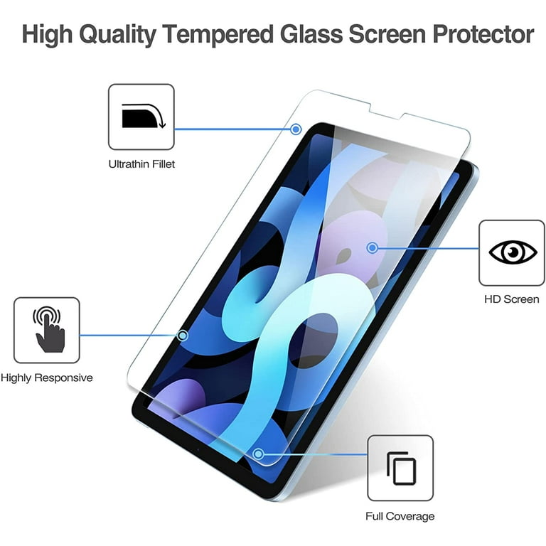 7% sur Apple iPad AIR 4 10,9 pouces 2020 / iPad AIR 5 M1 2022 : Protection  d'écran verre trempé - Tempered glass Screen protector / Film vitre  Protecteur New iPad Air