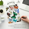 thumbnail image 5 of FMSHPON Tropical Butterflies Clipboard Hardboard Wood Nursing Clip Board and Pull for Standard A4 Letter 13x9 inches, 5 of 7