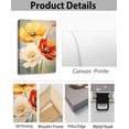 thumbnail image 6 of Flower Canvas Art Flower Picture Bathroom Wall Decor Fraemd Floral Painting Vintage Artwork for Living Room Office Home Decoration Gallery Wrapped Ready to Hang(Flower-3,12.00"x18.00"), 6 of 6