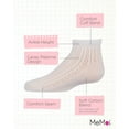 thumbnail image 3 of MeMoi Girls Pelerine Cotton Blend Anklet Socks - Girls - Female, 6, White, 3 of 9