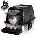 thumbnail image 2 of Tapa Redonda para Caja de Arena de Gato Eosarcu en Acero Inoxidable, 2 of 2