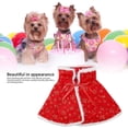 thumbnail image 4 of Capa con capucha para mascotas con sombrero, material cálido y cómodo de alta calidad, chal rojo con capucha para mascotas, el mejor regalo de Navidad y número (L), 4 of 5