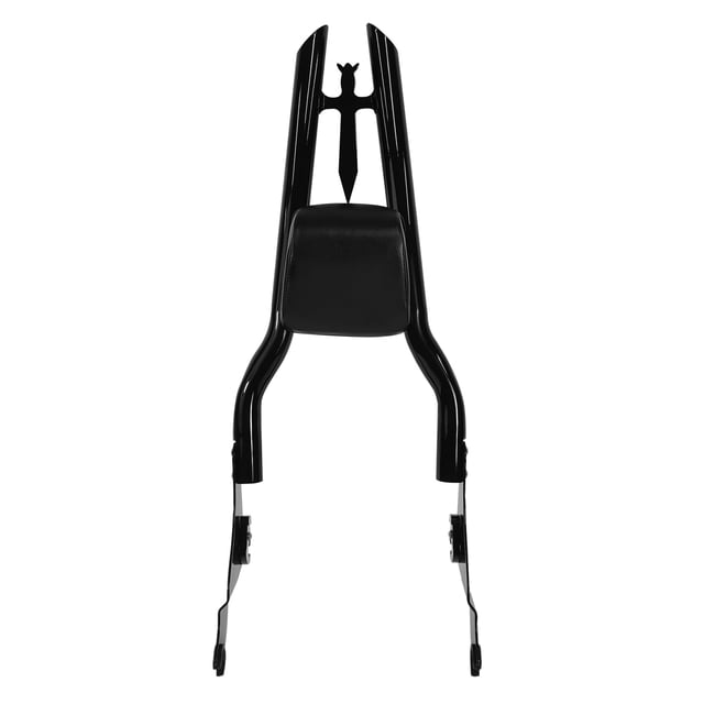 Almohadilla trasera desmontable de 30.0 in de alto para respaldo de pasajero, color negro, para Harley Davidson Touring modelos 2009-2024 Street Glide Road Glide Electra Glide Road King CVO Ultra
