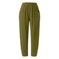 thumbnail image 4 of DuoJiaJ Women's Casual Pants Comfortable Stretch Waist Pants With Pockets For Everyday Wear Ideal For Spring Summer Autumn Linen Casual Pants Women, 4 of 4