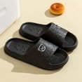 thumbnail image 2 of Zapatillas de hombre de verano con dibujos de oso, suela suave y gruesa para interiores, antideslizantes, chanclas exquisitas para baño, playa, zapatos al aire libre para parejas, 2 of 5