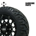 thumbnail image 2 of Hardcore Parts 4" Drop Axle Lift Kit for EZGO Marathon (1975-1993) Gas Golf Cart with 12" Black ‘Venom’ Wheels and 20"x10"-12" STINGER On-Road/Off-Road DOT rated All-Terrain tires, 2 of 8