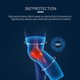 thumbnail image 5 of Rodilleras extralargas para apoyo de piernas para baloncesto, fútbol, dolor de rodilla, entrenamiento Adepaton CPB-DE-SSW377-17, 5 of 5