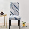 thumbnail image 2 of 4 Pack Printed Dining Chair Covers Stretch Spandex Removable Washable Chair Slipcovers Furniture Protector Chair Seat Covers for Dining Room (Ink Clouds), 2 of 6