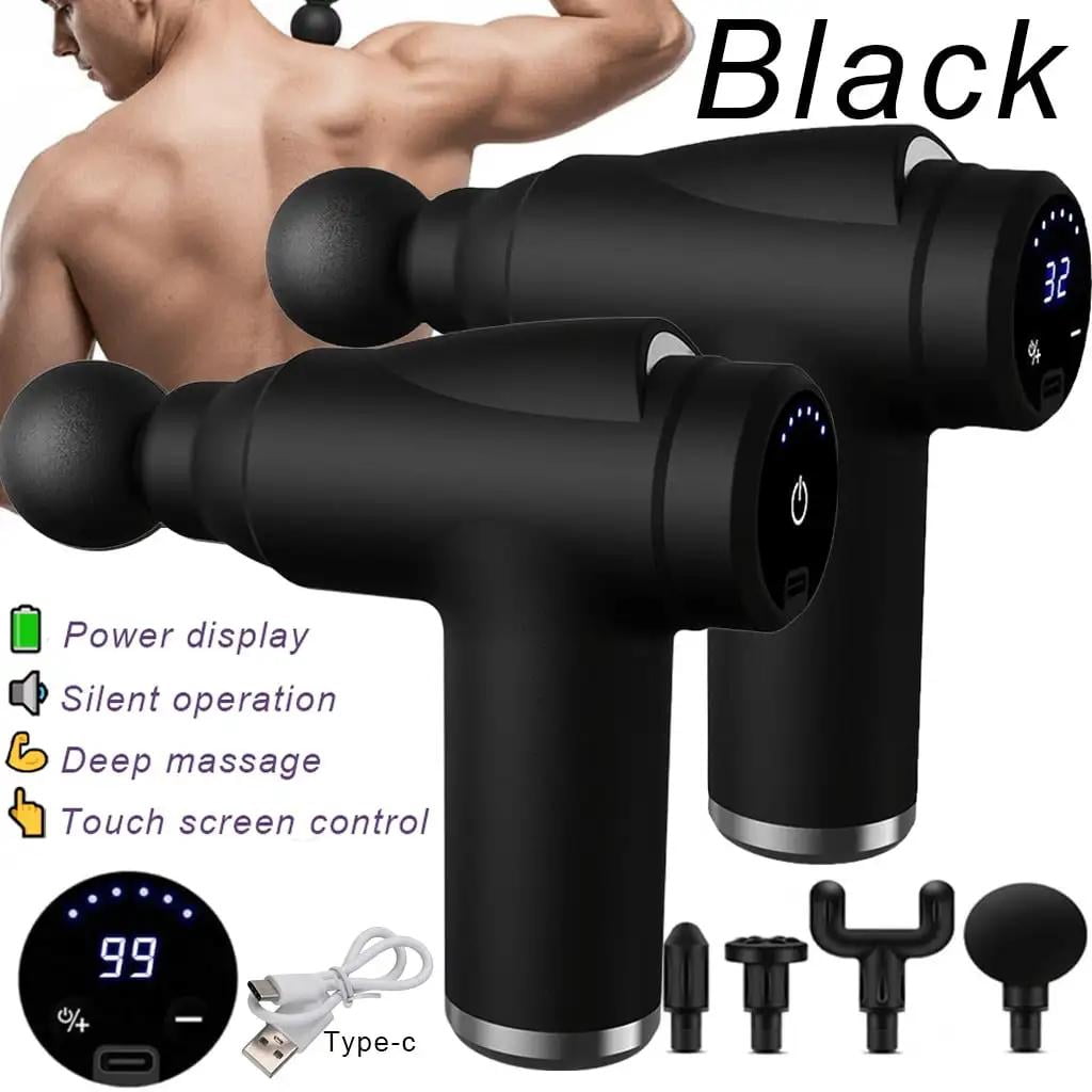 Upgraded Massage Gun: 6/32-Speed Deep Tissue, 4 Heads - Full-Body Relaxation For Fitness/Exercise (Mini & Standard Versions)
