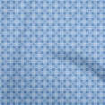 thumbnail image 1 of oneOone Cotton Flex Light Blue Fabric Geometric Tile Sewing Craft Projects Fabric Prints By Yard 40 Inch Wide, 1 of 4