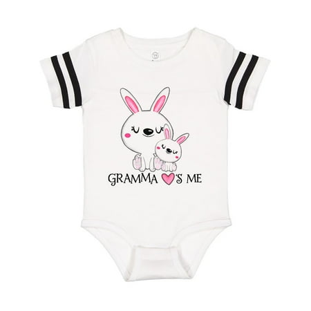 

Inktastic Gramma Loves Me- bunny family Gift Baby Boy or Baby Girl Bodysuit