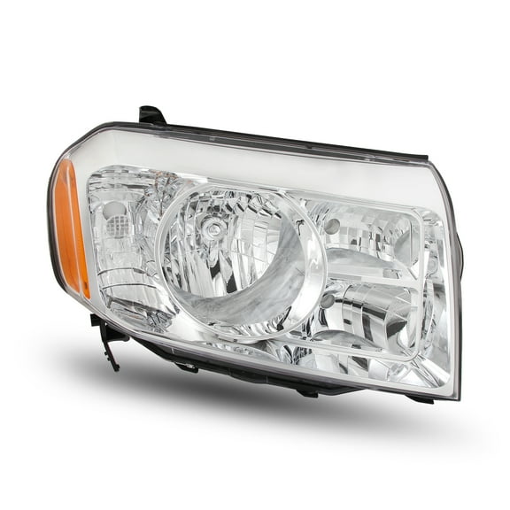 AKKON - For Honda Pilot SUV Chrome Passenger Right Side Headlight Head Lamp Front Light Replacement