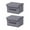 Gray, variant on Cinvoph 2pcs Large Storage Bags, Foldable Storage Containers with Reinforced Handle, Sturdy Zipper, Heavy Duty Moving Bag for Blanket, Comforter, Pillow, Bedding 14"x9"x9" Blue
