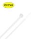 thumbnail image 1 of Uxcell 4 pulgadas 0.12 pulgadas de ancho bridas autolock de nylon blancas 250 paquetes, 1 of 5