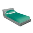 thumbnail image 2 of Ambesonne Ombre Fitted Sheet & Pillow Sham Set, Ocean Waves Theme, Twin, Teal, 2 of 2