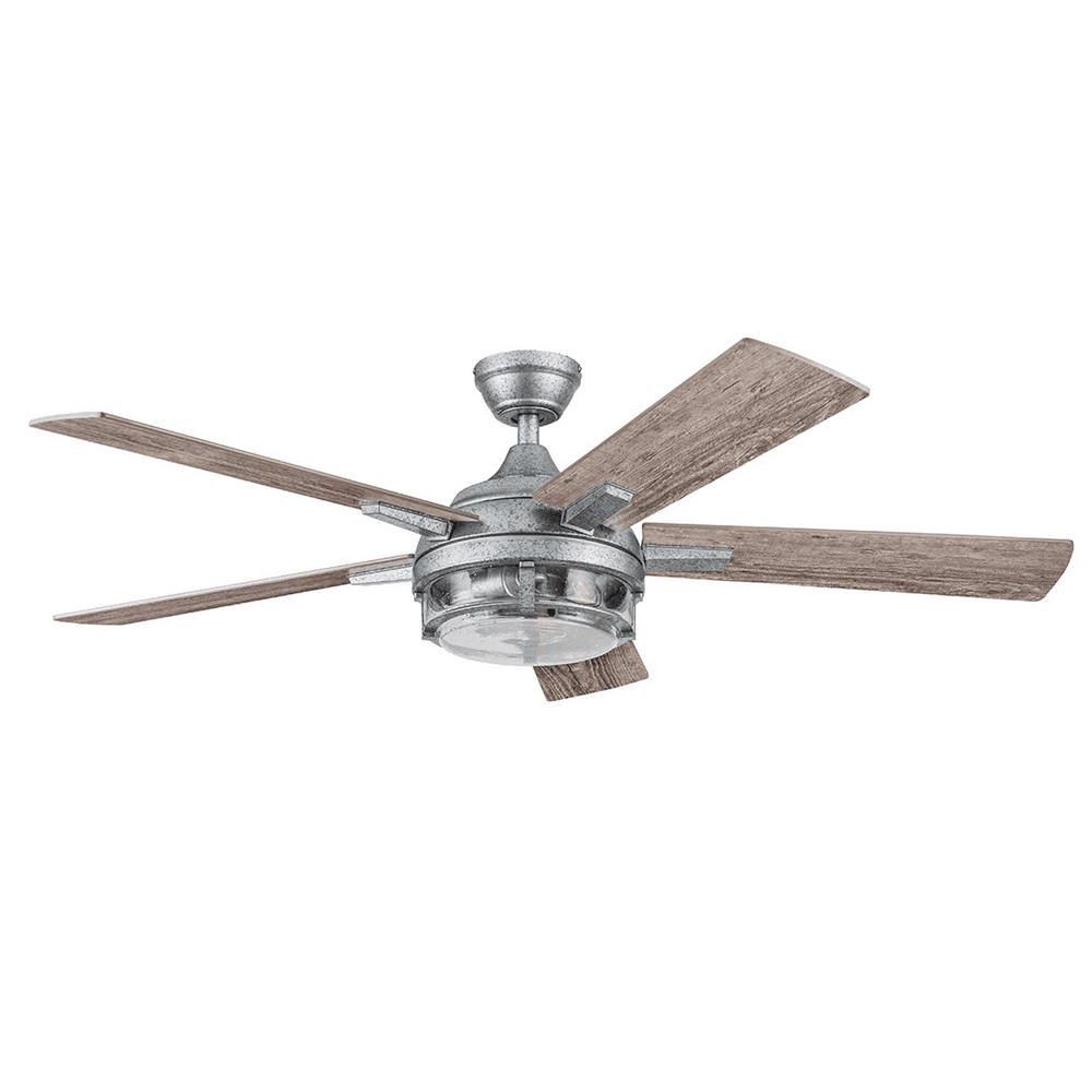 Prominence Home 52" Freyr Galvanized Remote Control Ceiling Fan, Damp
