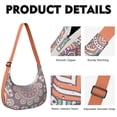 thumbnail image 2 of Women’s Mandala Shoulder Bag – Traditional Ethnic Tribal Boho Crossbody Purse Featuring Abstract Vintage Spiritual Symbolic Geometric Patterns, Lightweight Tote, 2 of 5