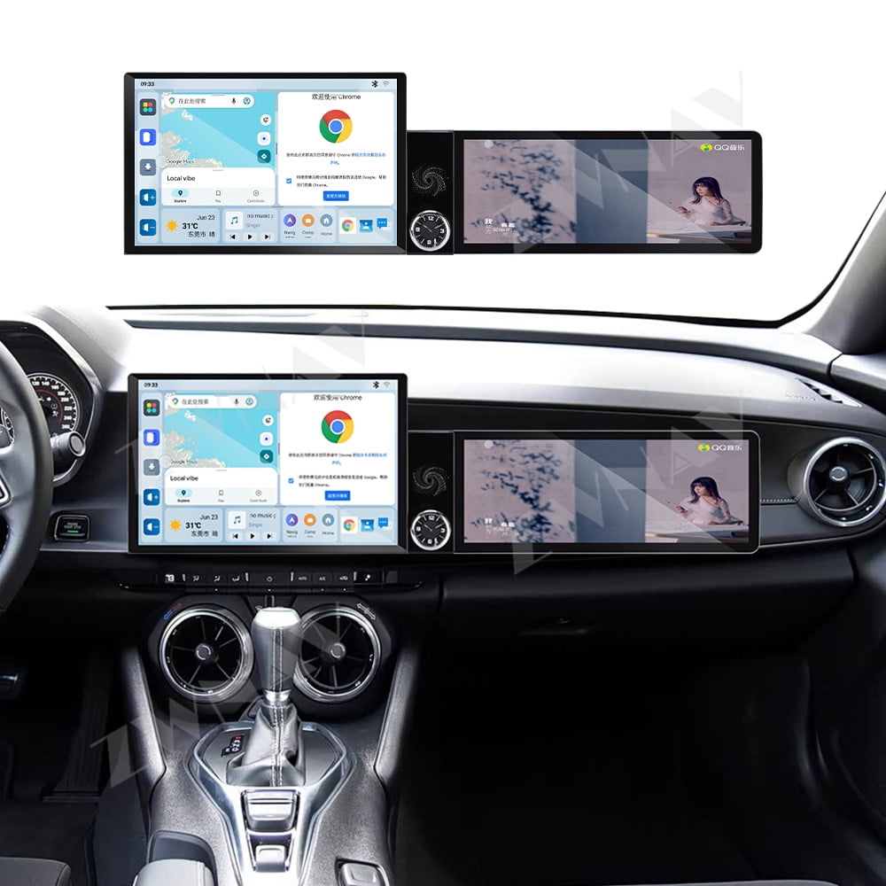 ZWNAV Dual Screen 13.1 inch+12.3 inch Android 13 Carplay Car Radio for Chevrolet Camaro 2016-2023 Car GPS Navigation Multimedia