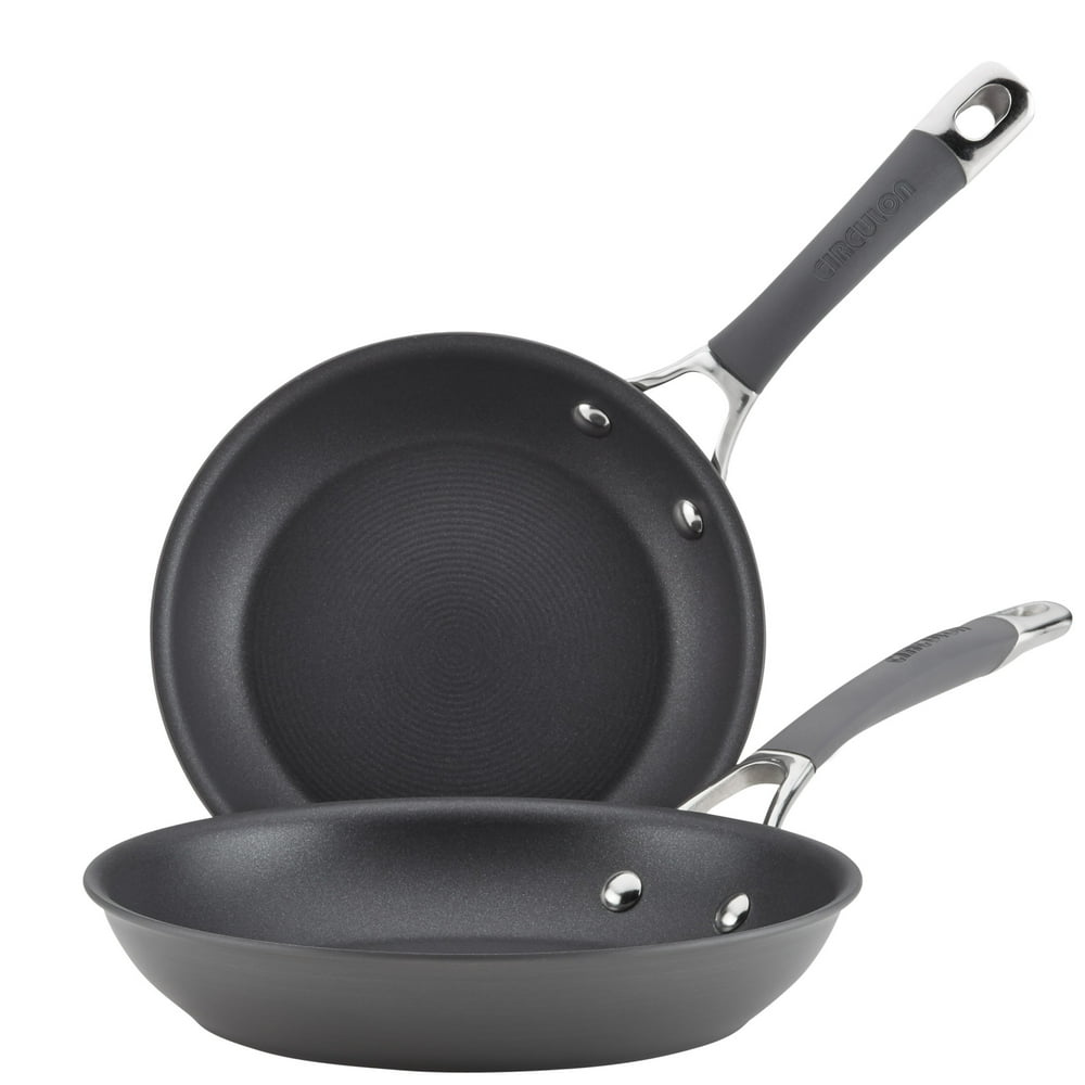 Circulon Radiance HardAnodized Nonstick Frying Pan Set, 2Piece, Gray
