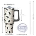 thumbnail image 2 of OBREWU Dachshund Dog Tumbler with Handle and Lid,Dachshund Dog 40oz Double Wall Vacuum Insulated Tumbler,Cups Gift for Women and Men, 2 of 7
