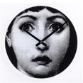 thumbnail image 1 of Mid Century Girl Was Not Me Clock&44; Noir et Blanc - 11,5 Po., 1 of 1