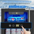 thumbnail image 5 of Beverage Refrigerator 15 Inch, Weather Proof Stainless Steel Beverage Fridge for Outdoor Kitchen and Patio, Indoor/Outdoor Beverage Cooler for 110 Cans, Built-in/Freestanding, 5 of 8