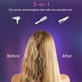 thumbnail image 3 of Hair Dryer Brush, Etekcity Blow Dryer Hot Air Brush for Women, One Step Hair Dryer and Styler Volumizer, Quattro Ionic Generator, Ceramic Coating & 3 Temperature Settings, ETL & CA65 Certified, 3 of 7