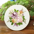 thumbnail image 3 of Embroidery Beginner Kit DIY Floral Silk Ribbon Embroidery Beginner Kit Cross Stitch Stamped 3D Embroidery Kit, 3 of 10