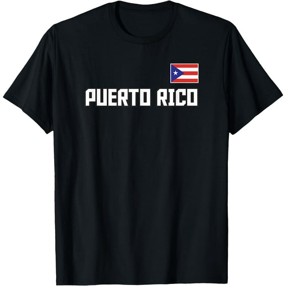 Puerto Rico Flag Puerto Rican Pride Athletic Style Country T-Shirt Tops Tee