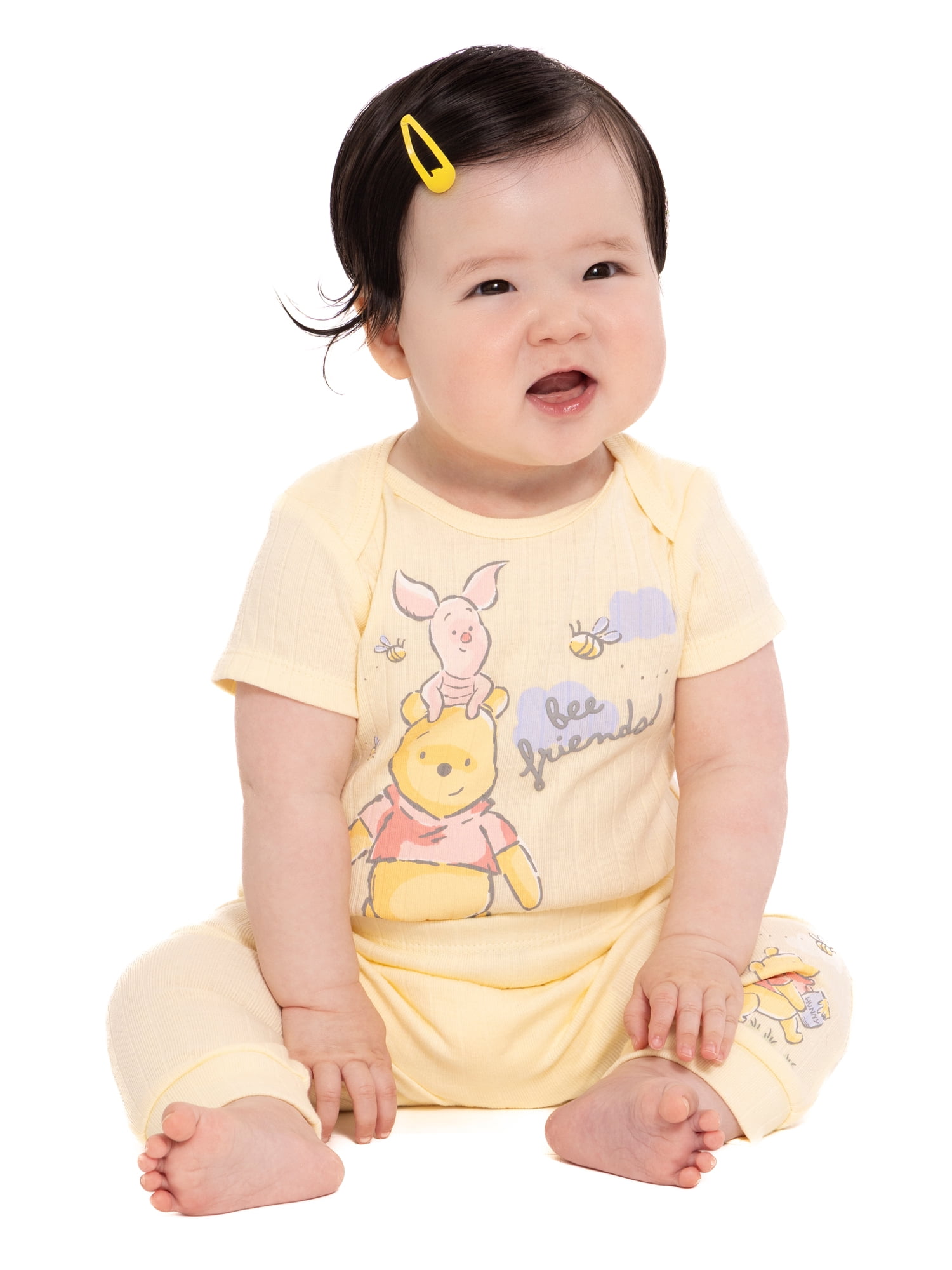 Disney Baby Wishes and Dreams Character Baby Layette Newborn Essentials Gift Set, 4-Piece, Sizes Newborn-12 Months