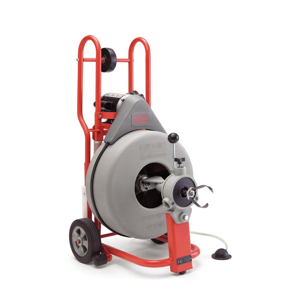 Ridgid41977 K750 Autofeed Drum Machine with 3/4In Pigtail Walmart