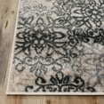 thumbnail image 3 of Superior Modern Floral Scroll Pet and Kid-Friendly Indoor Area Rug, 3'x5', Oatmeal, 3 of 6