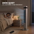 thumbnail image 3 of Alvantor 36" Tower Fan for Bedroom, 28dB Quiet Bladeless Cooling Fan with Remote, 5 Speeds 4 Modes, 12H Timer, 64° Oscillating Standing Fan, 3 of 7