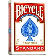 Bicycle Standard Index Black/Red, Pack of 4